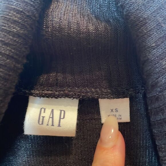 GAP Long Sleeve Black Turtleneck Dress XS - Picture 4 of 8